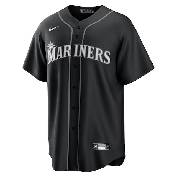Julio Rodríguez Seattle Mariners Nike Lights Out Replica Player Jersey - Black