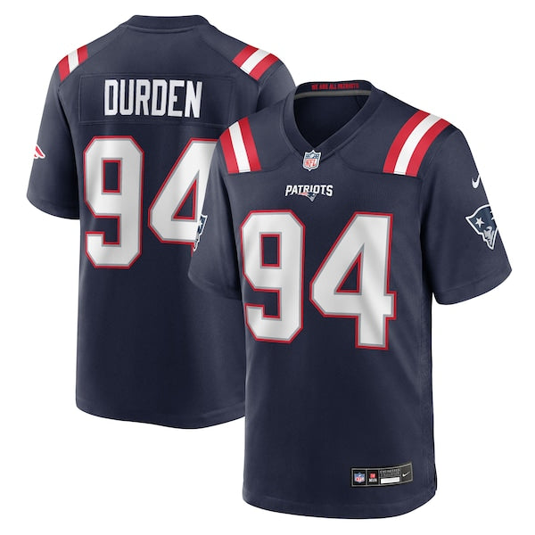 Cory Durden New England Patriots Nike Team Game Jersey -  Navy