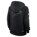 Detroit Lions Nike Women's 2025 NFL Crucial Catch Sideline Standard Issue Dri-FIT Hoodie - Black