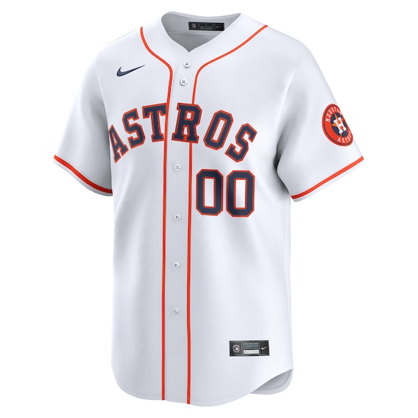 Houston Astros Nike Home Limited Custom Jersey - White
