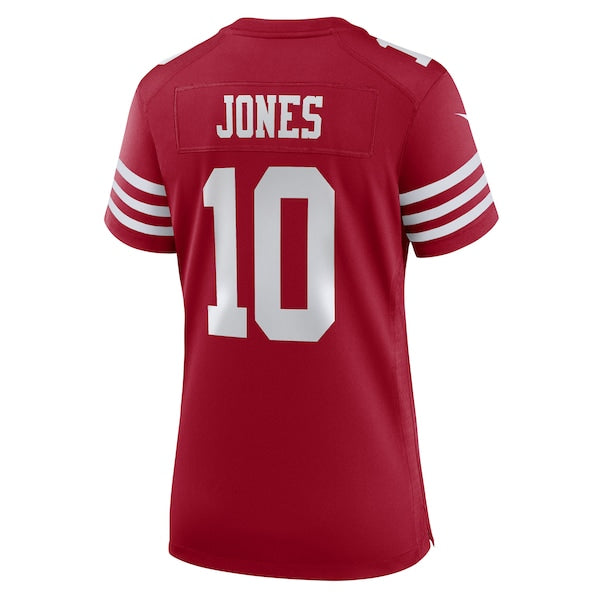 Mac Jones San Francisco 49ers Nike Women's Team Game Jersey -  Scarlet