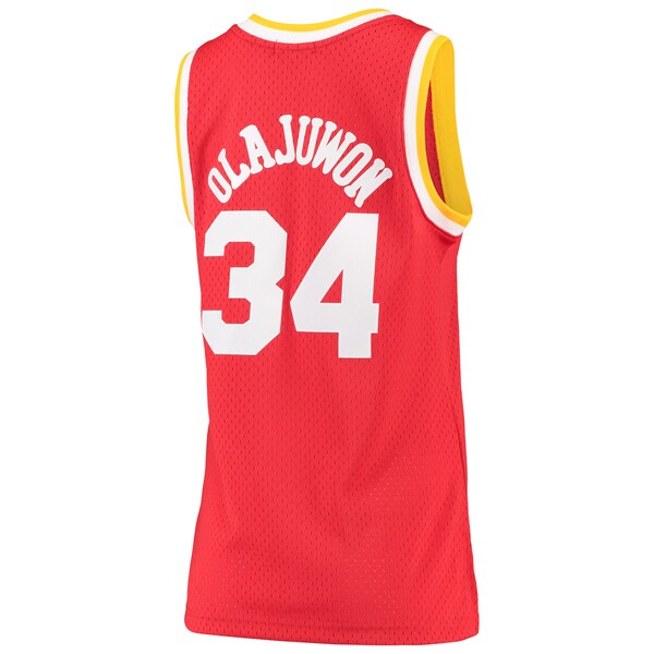 Hakeem Olajuwon Houston Rockets Women's 1993/94 Hardwood Classics Swingman Jersey - Red/Navy