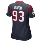 Kurt Hinish Houston Texans Nike Women's Game Player Jersey - Navy