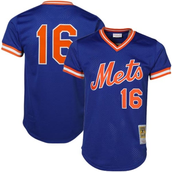 Dwight Gooden New York Mets Cooperstown Mesh Batting Practice Jersey - Royal