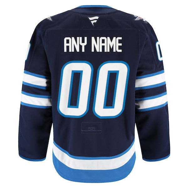 Winnipeg Jets  Home Authentic Pro Custom Jersey - Navy