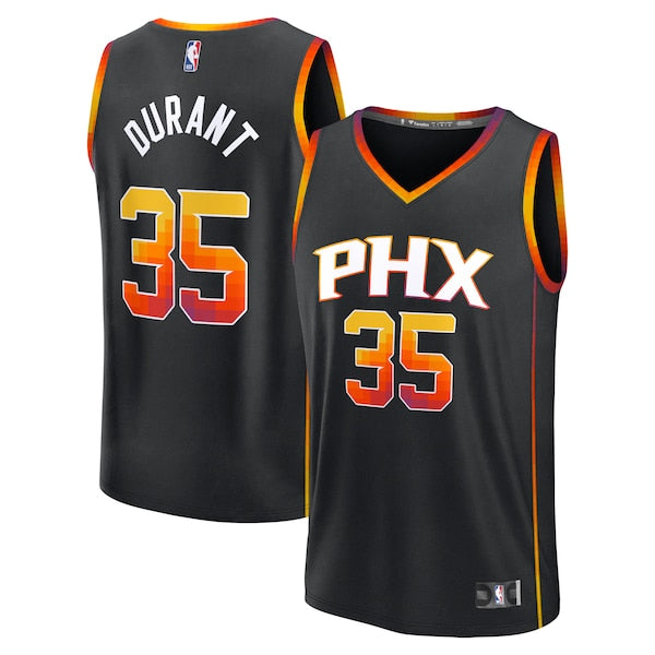 Kevin Durant Phoenix Suns  Fast Break Replica Player Jersey - Statement Edition - Black