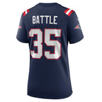 Miles Battle New England Patriots Nike Women's  Game Jersey -  Navy