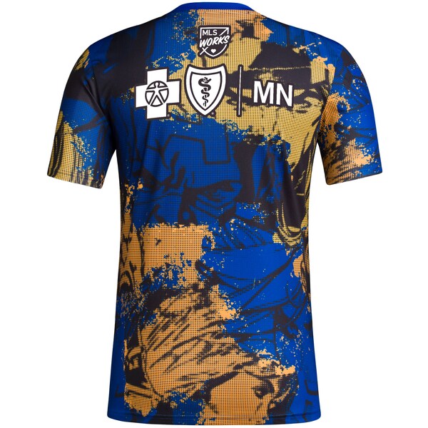 Minnesota United FC adidas 2024 MLS Works Kick Childhood Cancer x Marvel Pre-Match Top - Royal