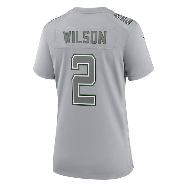 Zach Wilson New York Jets Nike Women's Atmosphere Fashion Game Jersey - Gray