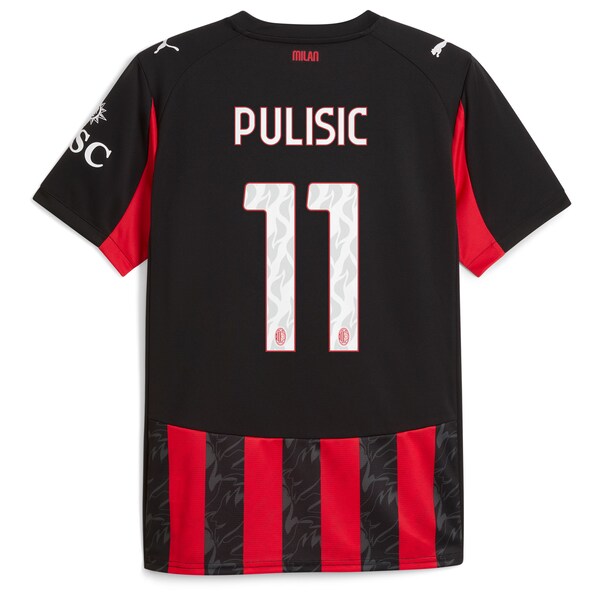 Christian Pulisic AC Milan Puma 2025/26 Home Replica Player Jersey - Red