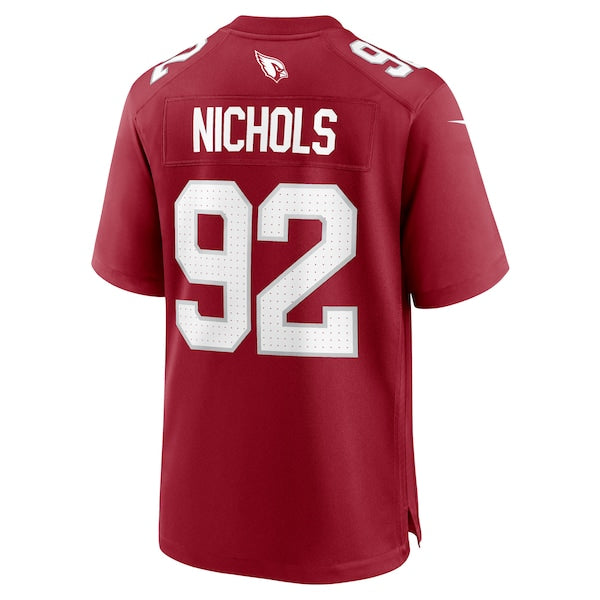 Bilal Nichols Arizona Cardinals Nike Team Game Jersey -  Cardinal