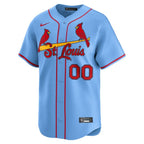 St. Louis Cardinals Nike Alternate Limited Custom Jersey - Light Blue/White