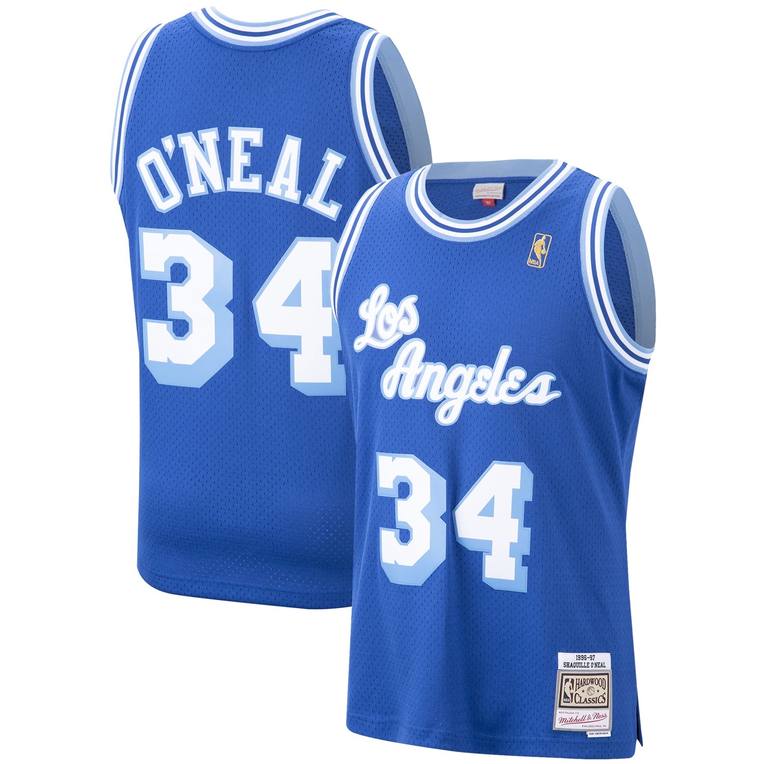 Shaquille O'Neal Los Angeles Lakers  Hardwood Classics Swingman Jersey - Purple/Royal/Gold