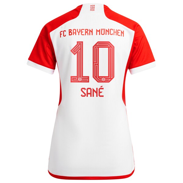Leroy Sané Bayern Munich adidas Women's 2023/24 Home Replica Jersey - White/Black