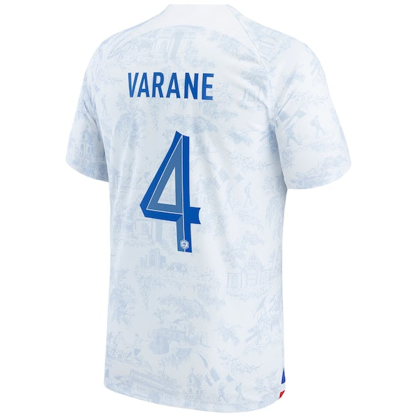 Raphael Varane France National Team Nike 2022/23 Replica Away Jersey - White