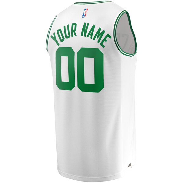 Boston Celtics  2024 NBA Finals Champions Custom Fast Break Jersey - White - Association Edition