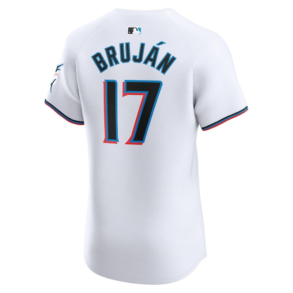 Vidal Brujan Miami Marlins Nike Home Elite Player Jersey - White