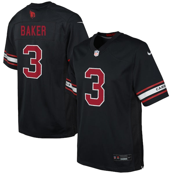 Budda Baker Arizona Cardinals Nike Youth Game Jersey - Black/Cardinal/White