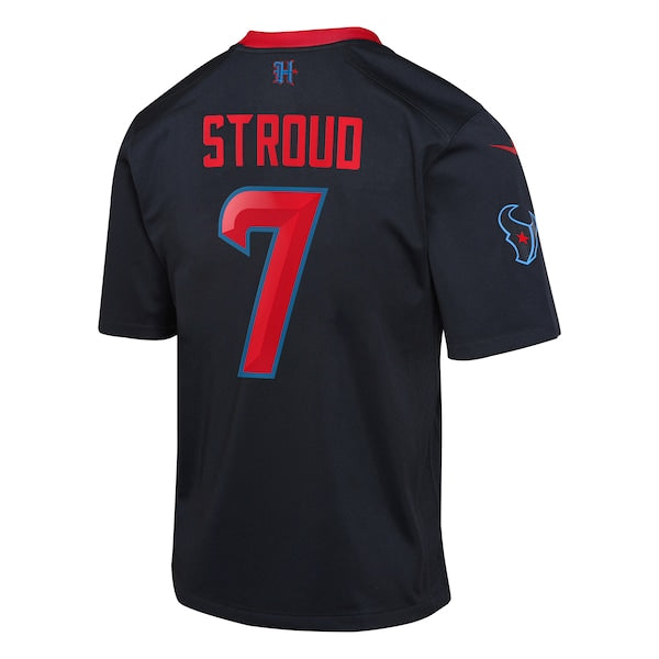 C.J. Stroud Houston Texans Nike Youth 2nd Alternate Game Jersey - Navy/Red