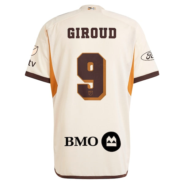 Olivier Giroud LAFC adidas 2024 Archive Authentic Jersey - Tan