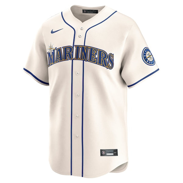 Julio Rodriguez Seattle Mariners Nike Alternate Limited - Cream/Navy