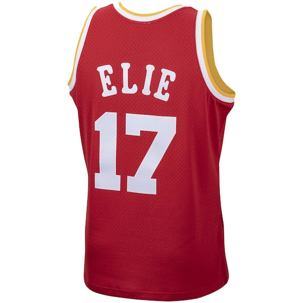 Mario Elie Houston Rockets 1993/94 Hardwood Classics Swingman Jersey - Red