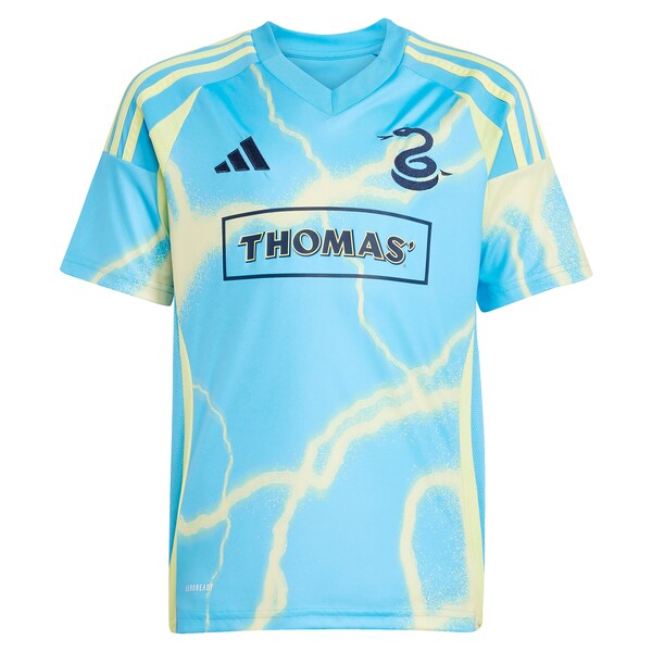Philadelphia Union adidas Youth 2025 The Voltage Kit Replica Custom Jersey - Blue