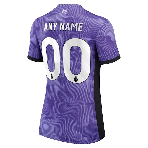 Liverpool Nike Women's 2023/24 Third Stadium Replica Custom Jersey - Purple