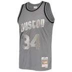 Hakeem Olajuwon Houston Rockets Hardwood Classics Retired Player 1993/94 Metal Works Swingman Jersey - Charcoal