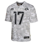 Puka Nacua Los Angeles Rams Nike Youth 2024 Salute to Service Game Jersey - Arctic Camo