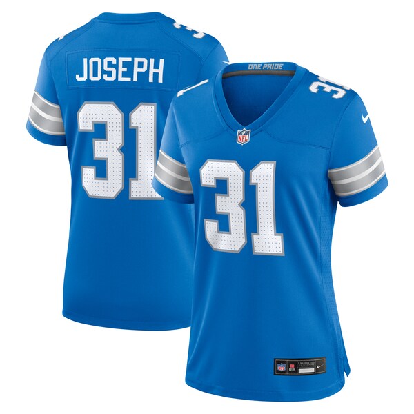 Kerby Joseph Detroit Lions Nike Women's Team Game Jersey -  Blue