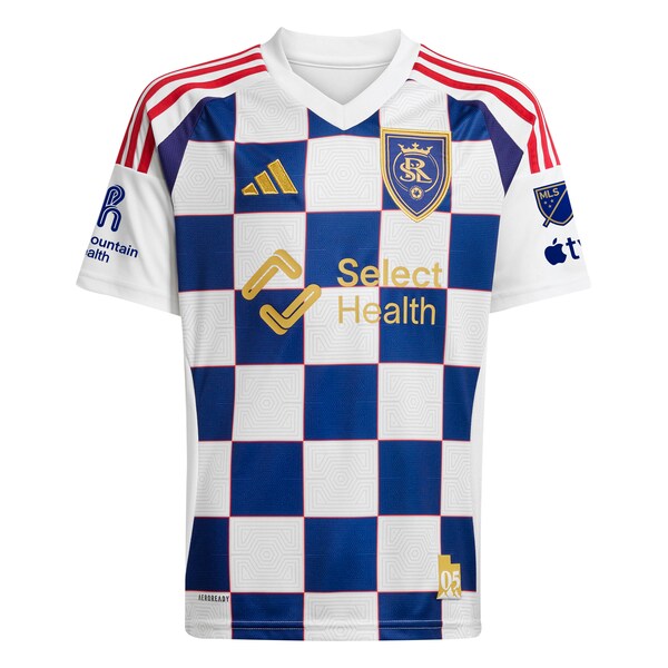 Real Salt Lake adidas 2025 Grid City Authentic Custom Jersey - White