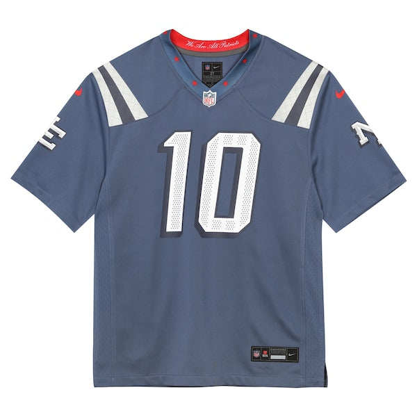 Drake Maye New England Patriots Nike Preschool 2025 Rivalries Collection Game Jersey - Storm Blue
