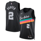 Dylan Harper San Antonio Spurs Nike Youth 2025/26 City Edition Swingman Jersey - Black