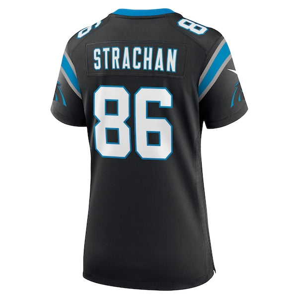 Mike Strachan Carolina Panthers Nike Women's  Game Jersey -  Black