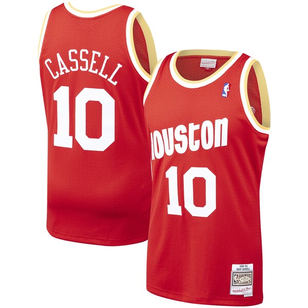 Sam Cassell Houston Rockets 1993/94 Hardwood Classics Swingman Jersey - Red