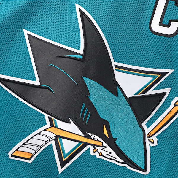 Logan Couture San Jose Sharks  Home Premium Jersey - Teal/Black