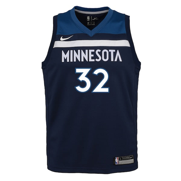 Karl-Anthony Towns Minnesota Timberwolves Nike Youth Swingman Jersey Navy - Icon Edition