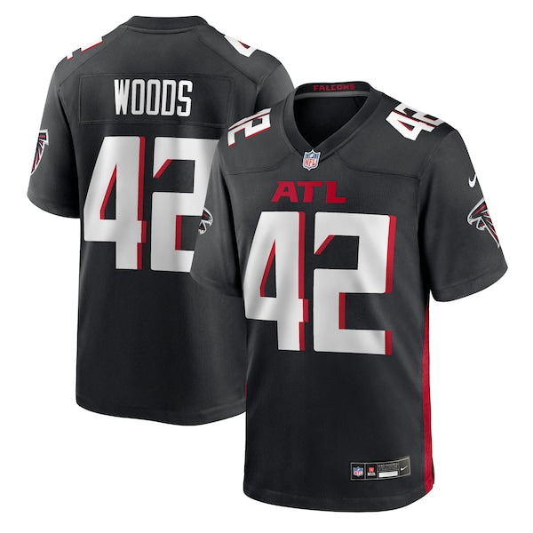 Josh Woods Atlanta Falcons Nike Team Game Jersey -  Black