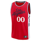 LA Clippers  Fast Break Custom Jersey - Statement Edition - Red/White/Navy