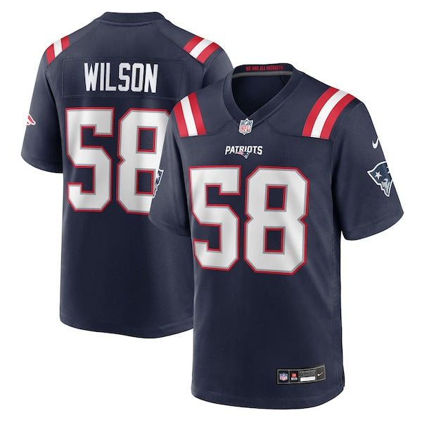 Jared Wilson New England Patriots Nike Team Game Jersey -  Navy