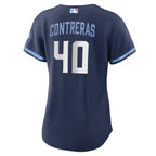 Willson Contreras Chicago Cubs Nike Women's City Connect Replica Player Jersey - Navy