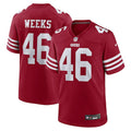 Jon Weeks San Francisco 49ers Nike Team Game Jersey -  Scarlet