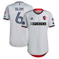 Njabulo Blom St. Louis City SC adidas 2024 The Spirit Kit Authentic Jersey - Gray