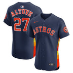 Jose Altuve Houston Astros Nike Alternate 2 Elite Player Jersey - Navy/Orange