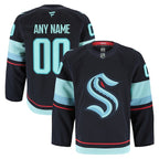 Seattle Kraken  Home Authentic Pro Custom Jersey - Navy