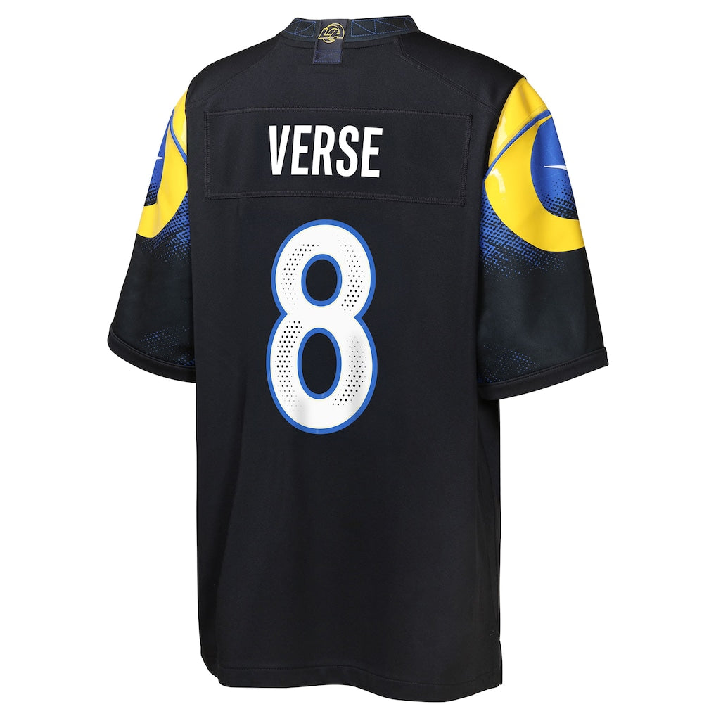 Jared Verse Los Angeles Rams Nike Youth 2025 RIVALRIES Vapor Limited Jersey - Navy