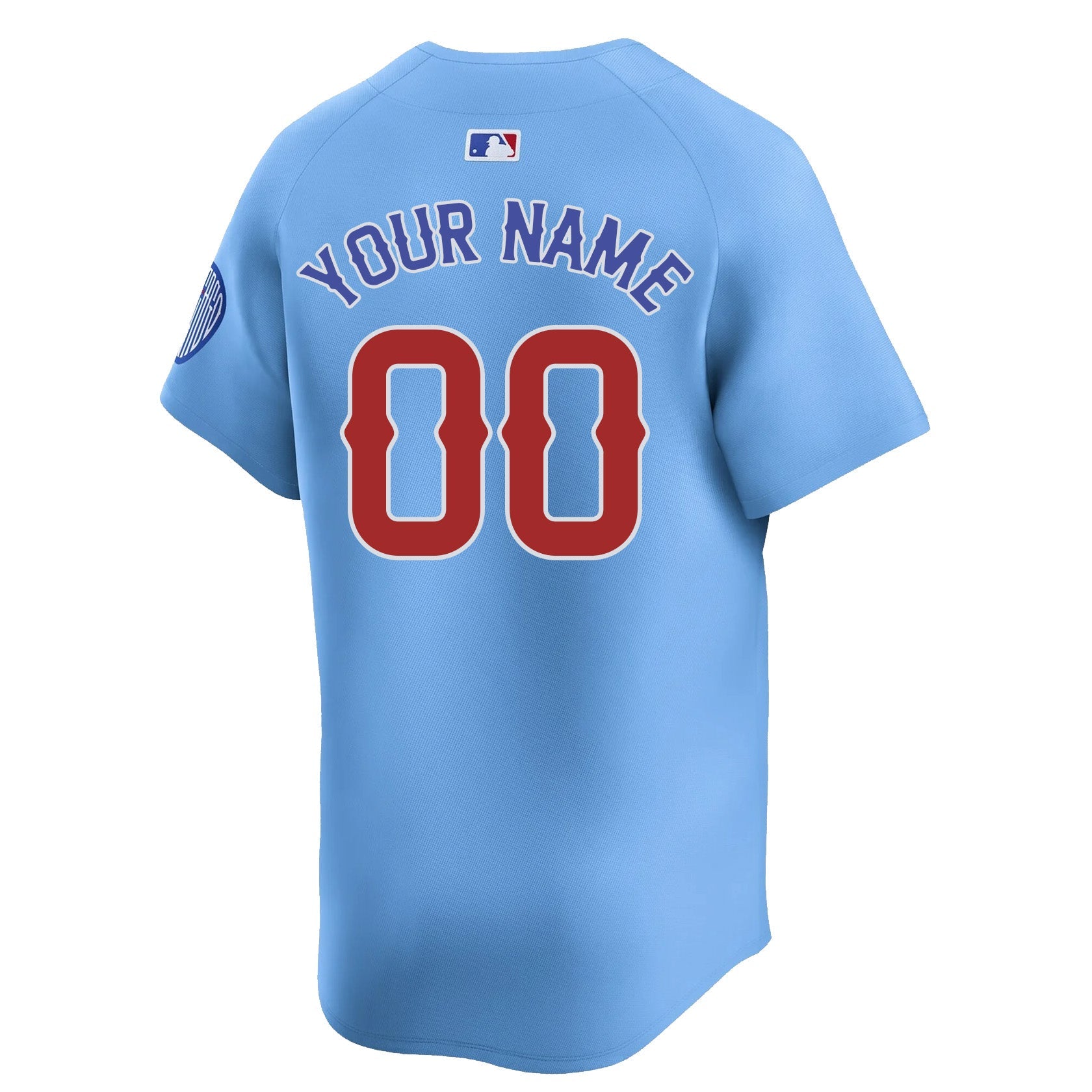 Custom Men's Chicago Cubs Nike Baby Blue 2nd Alternate Limited Jersey - Blue