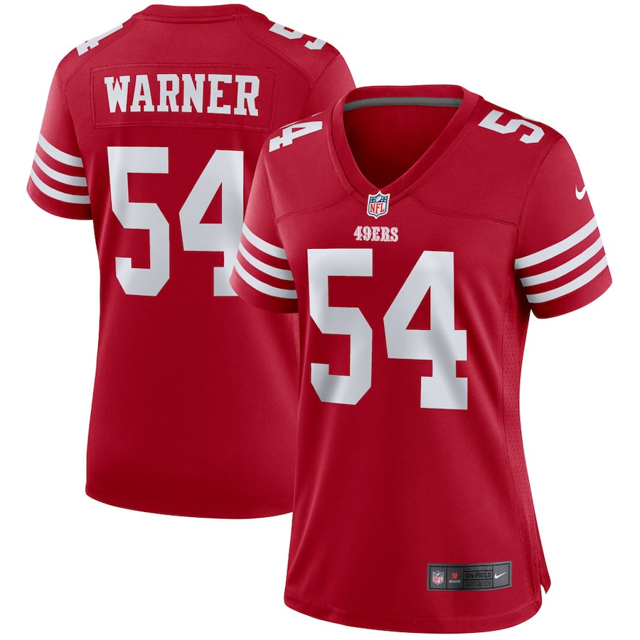 Fred Warner San Francisco 49ers Nike Women's Team Game Player Jersey - Scarlet
