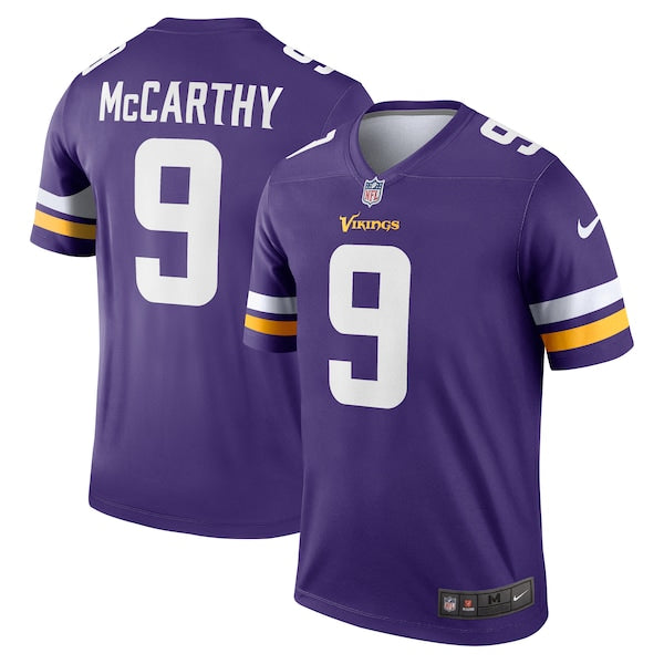 J.J. McCarthy Minnesota Vikings Nike Team Legend Player Performance Jersey - Purple/White